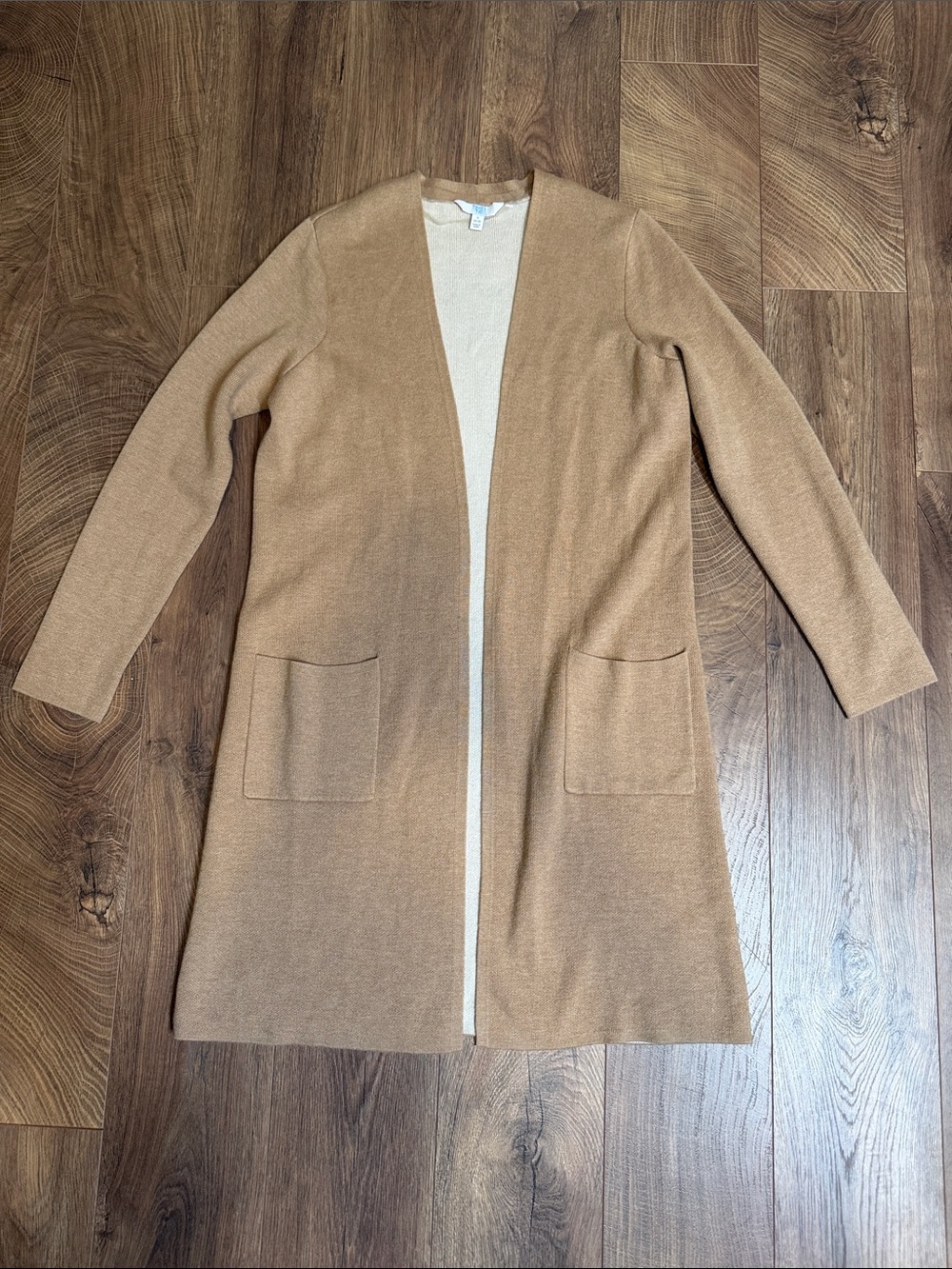 Like New Time and Tru Camel Cardigan with Pockets SZ S